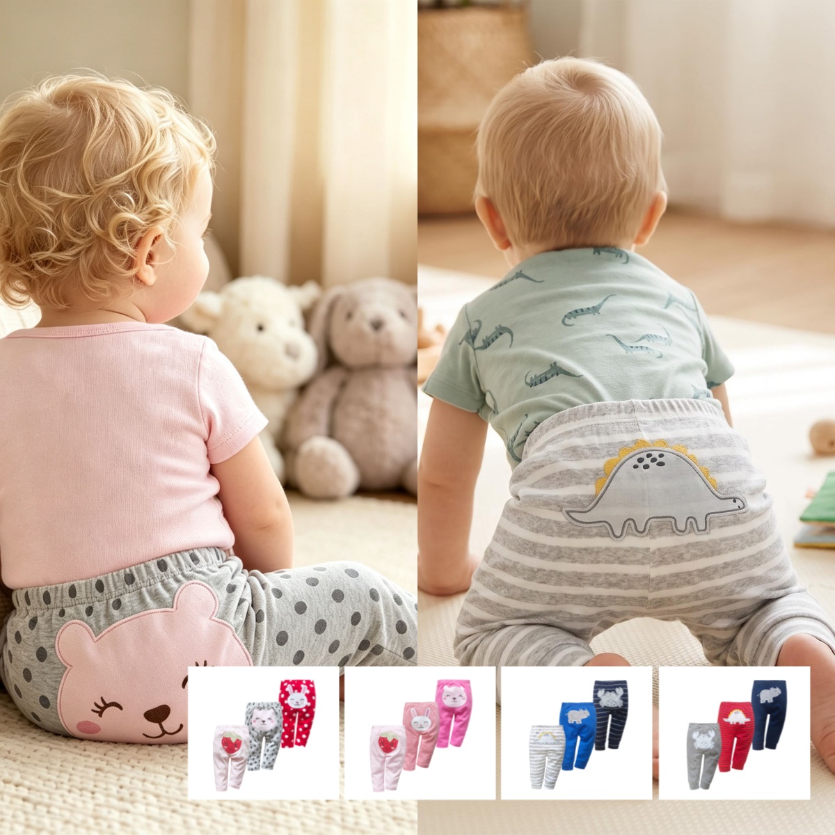 Summer Clothing Baby Boy - 3PCS Celana Harem Katun Unisex untuk