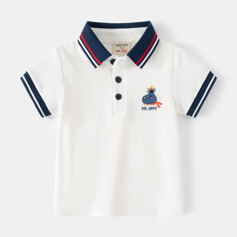 Summer Clothing Baby Boy - Kaus Polo bayi laki-laki, atasan kaus