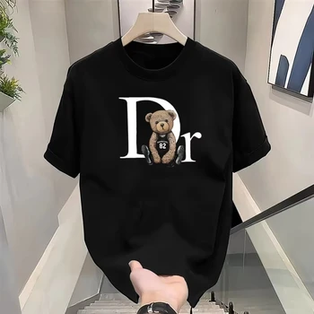 Summer Clothing Brands - Kaus Gambar Beruang Lucu Merek Mewah