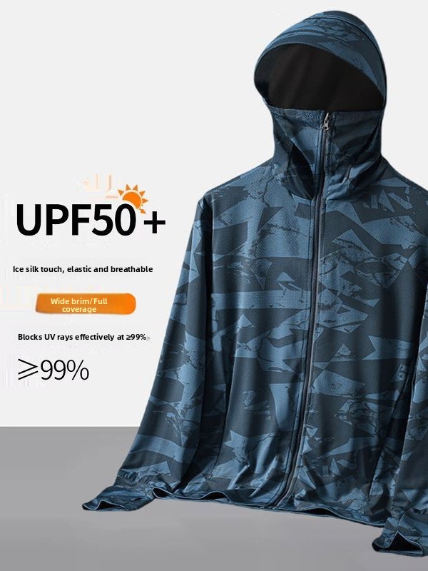 Summer Uv Clothing - Pakaian Pelindung Matahari Pria Motif Kamuflase