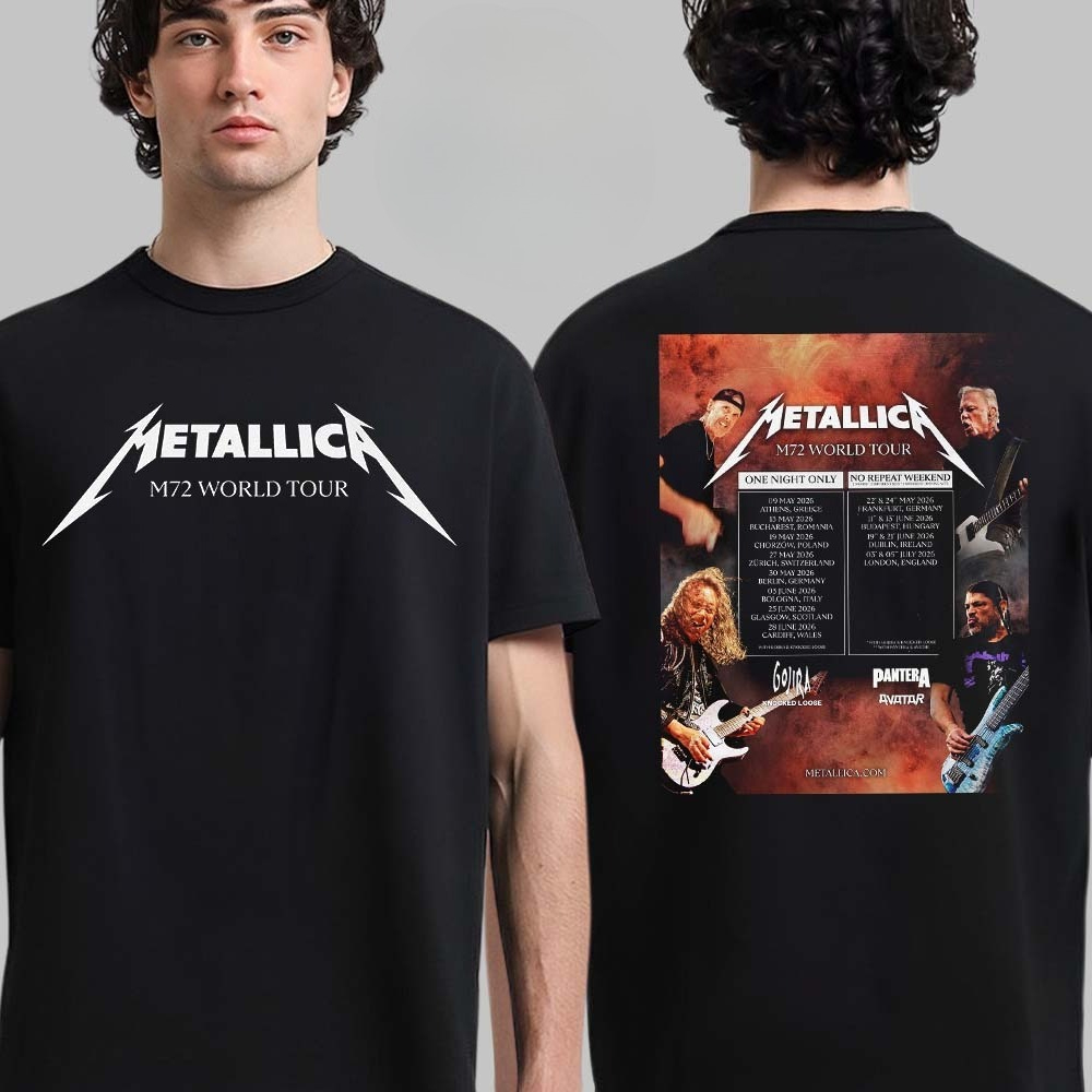 Metallica M72 World Tour Kemba - Summer Clothing Europe ulasan dan harga