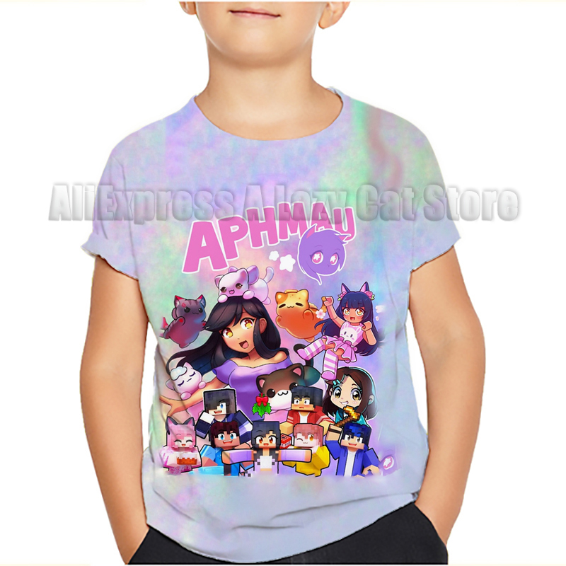 Aphmau kaus kucing anak laki-l - Summer Clothing Baby Boy ulasan dan harga