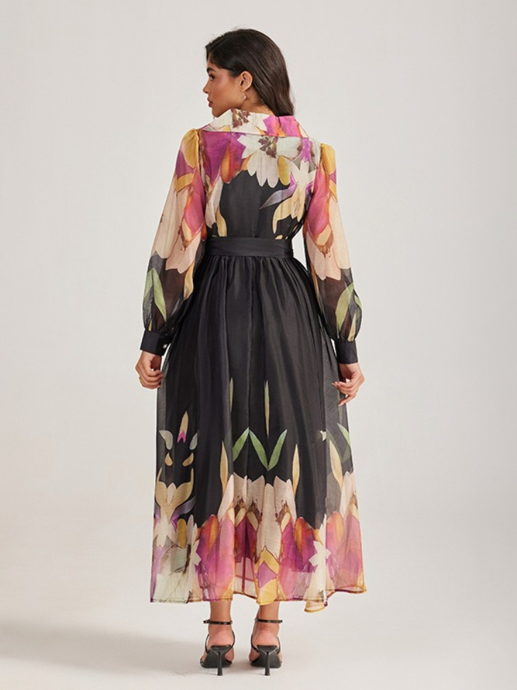 Gaun Panjang Berkerah Motif Ce - Summer Clothing Pictures ulasan dan harga