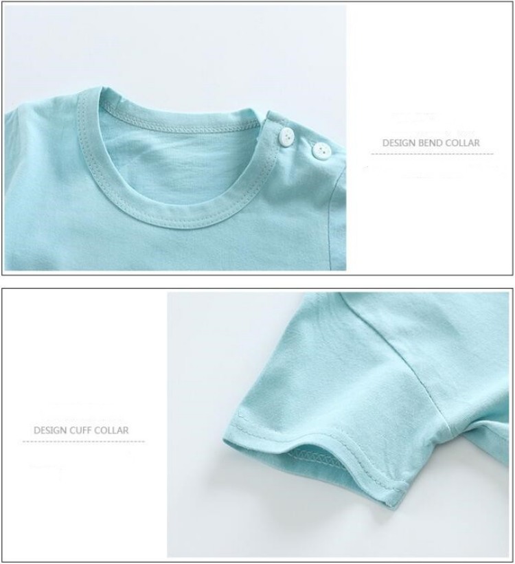 Kaus Katun + Celana Pendek Set - Summer Clothing Baby ulasan dan harga