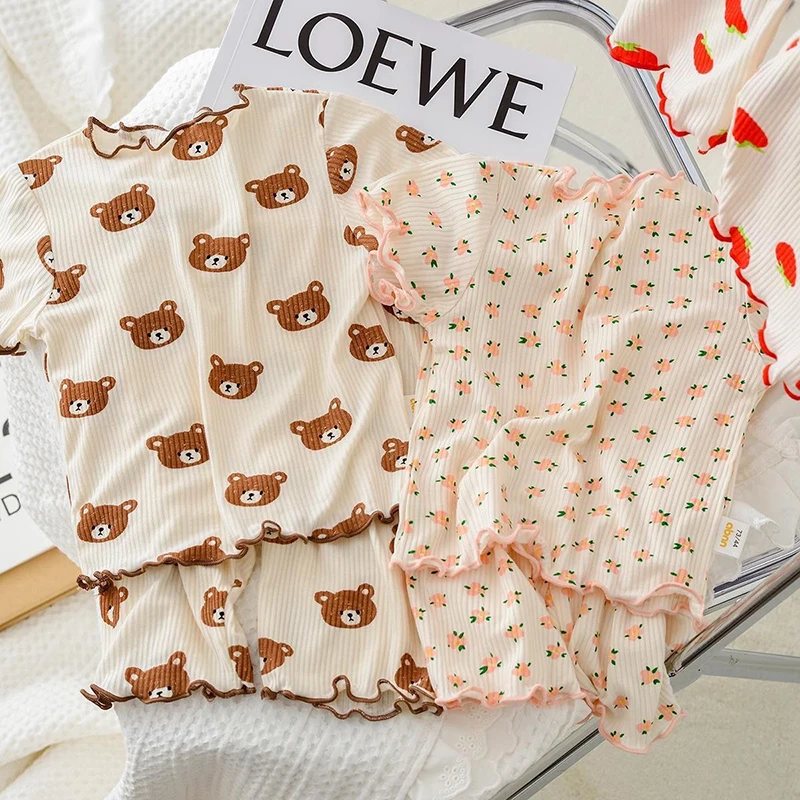 Set Piyama Kasual Kartun Katun - Summer Clothing Baby Boy ulasan dan harga