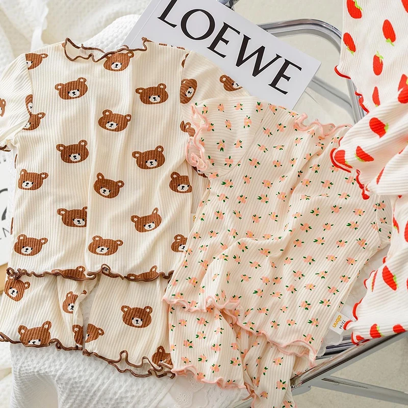 Set Piyama Kasual Kartun Katun - Summer Clothing Baby Boy ulasan dan harga
