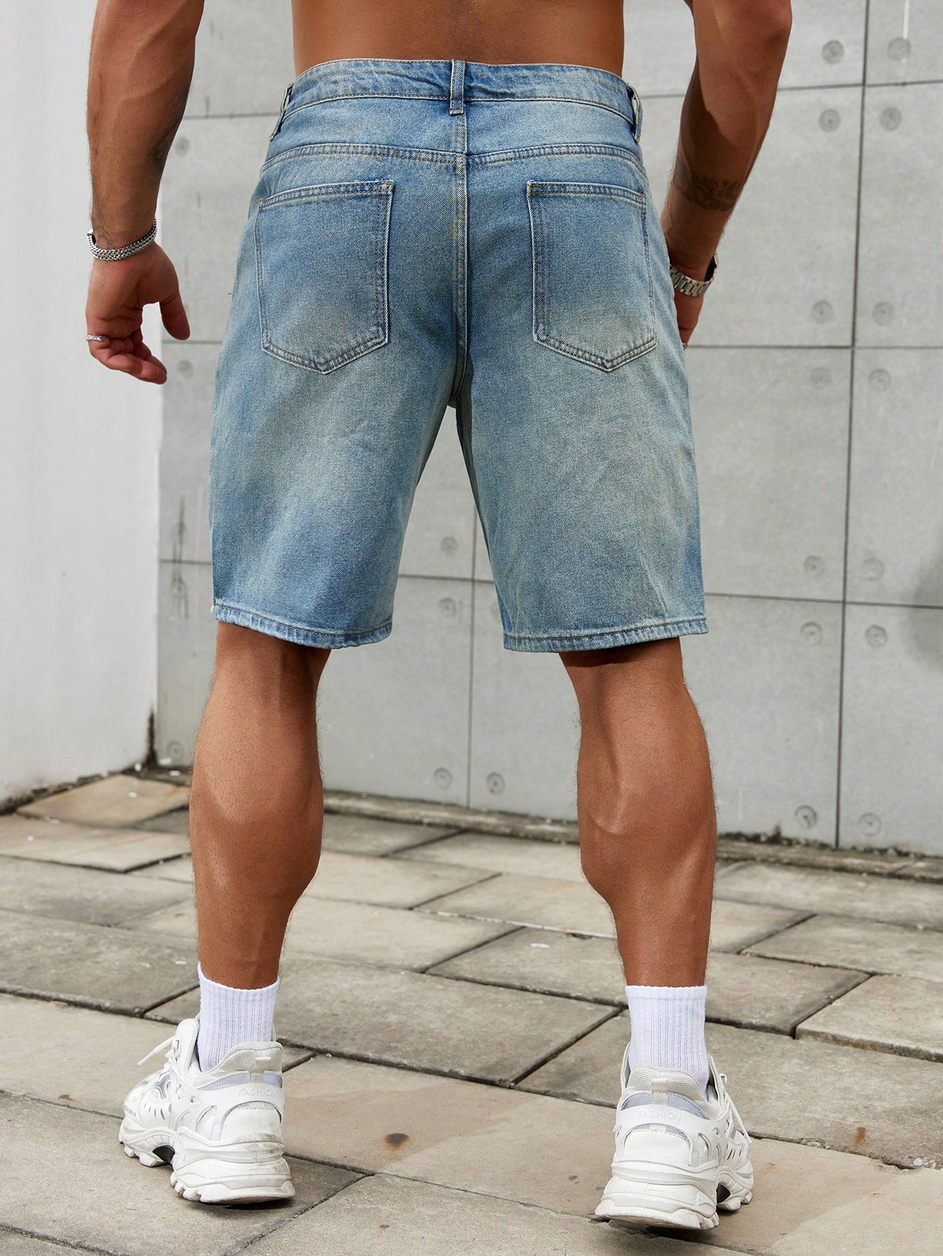 Celana pendek Jeans sobek pria - Summer Clothing Brands ulasan dan harga