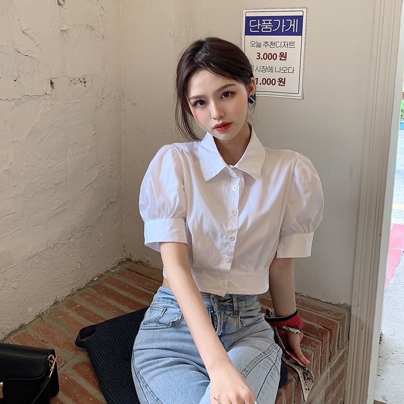 Baju Putih Lengan Puff musim p - Summer Youth Clothing ulasan dan harga