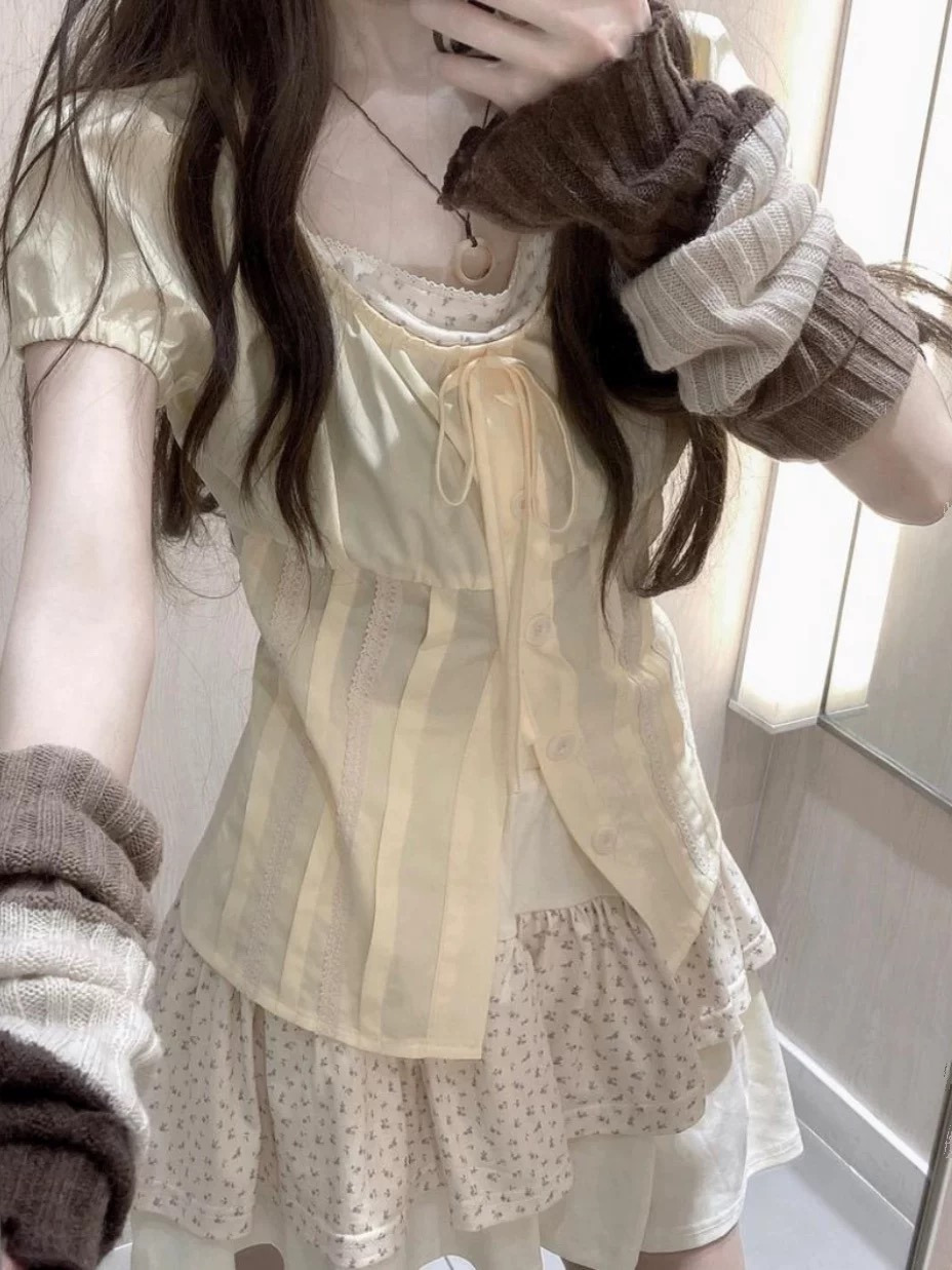 Set Baju Dua Potong Motif Bung - Summer Clothing Girl ulasan dan harga