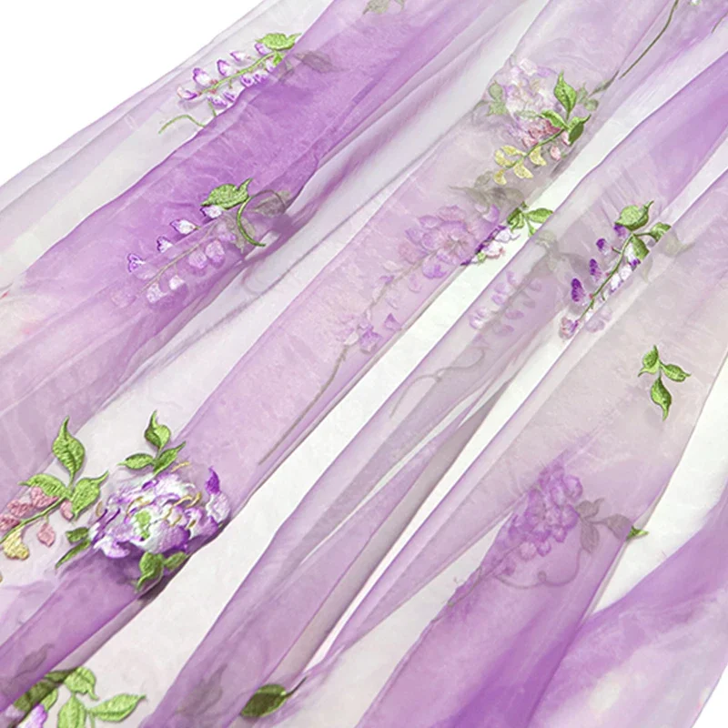 Kain bordir Wisteria DIY Hanfu - Summer Clothing Baby ulasan dan harga